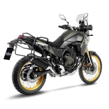LEOVINCE YAMAHA TÉNÉRÉ 700 / 2019 2025 LV-14 R INOX BLACK pot d'échappement EURO5+ - 15609B