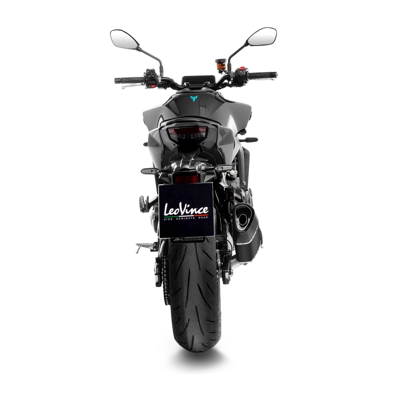 LEOVINCE YAMAHA MT-09 / XSR / SP /  2021 2025 LV-14 R INOX BLACK exhaust system EURO5+ - 15619BK