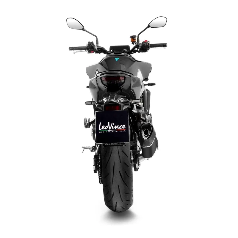 LEOVINCE YAMAHA MT-09 / XSR / SP /  2021 2025 LV-14 R INOX BLACK exhaust system EURO5+ - 15619BK
