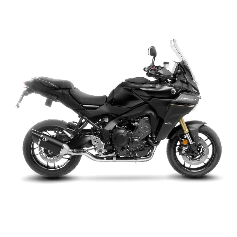 LEOVINCE TRACER 9  / GT /  2021 2025 LV-14 R INOX BLACK ligne d'échappement EURO5+ - 15620BK
