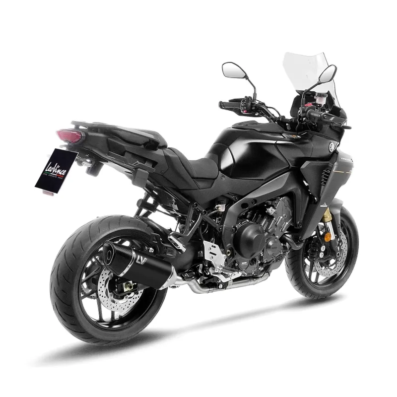 LEOVINCE TRACER 9  / GT /  2021 2025 LV-14 R INOX BLACK exhaust system EURO5+ - 15620BK