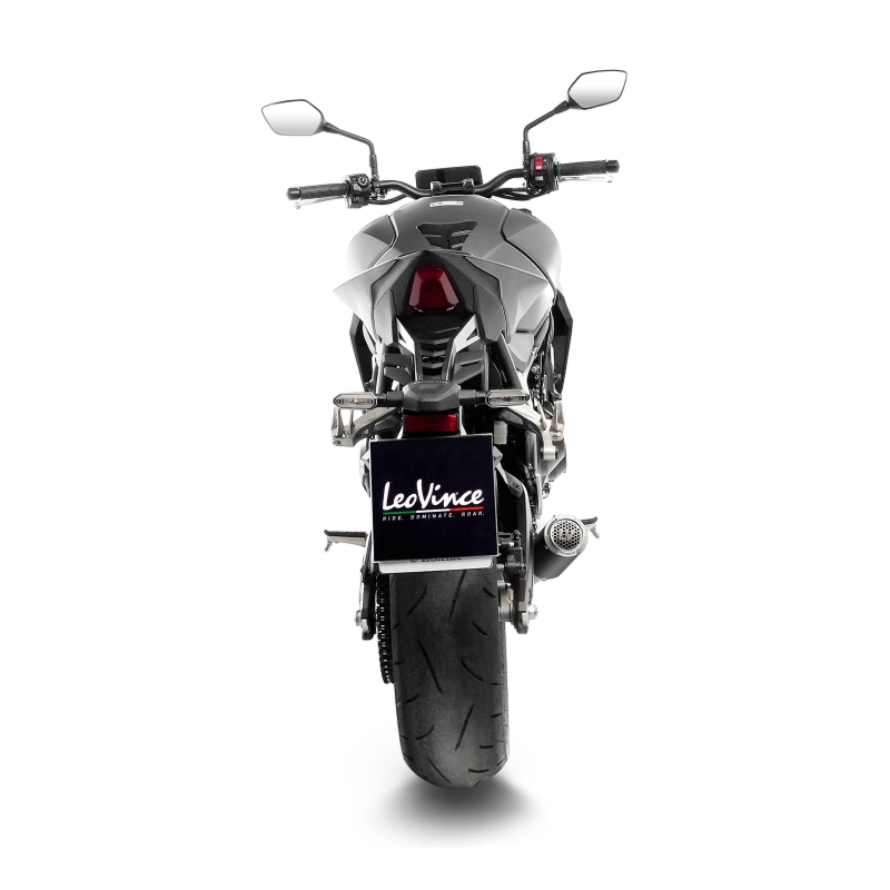 LEOVINCE HONDA CB 1000 HORNET / 2025 LV CORSA S INOX BLACK pot d'échappement NON HOM - 15412SBU