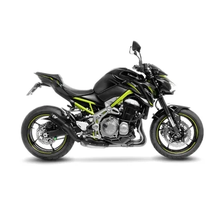 LEOVINCE KAWASAKI Z 900 / A2 / 2017 2025 LV CORSA S INOX FULL BLACK exhaust EURO5+ - 15402SFB
