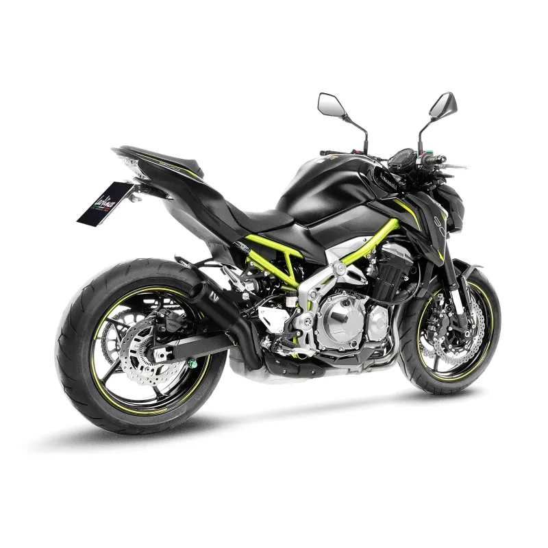 LEOVINCE KAWASAKI Z 900 / A2 / 2017 2025 LV CORSA S INOX FULL BLACK exhaust EURO5+ - 15402SFB