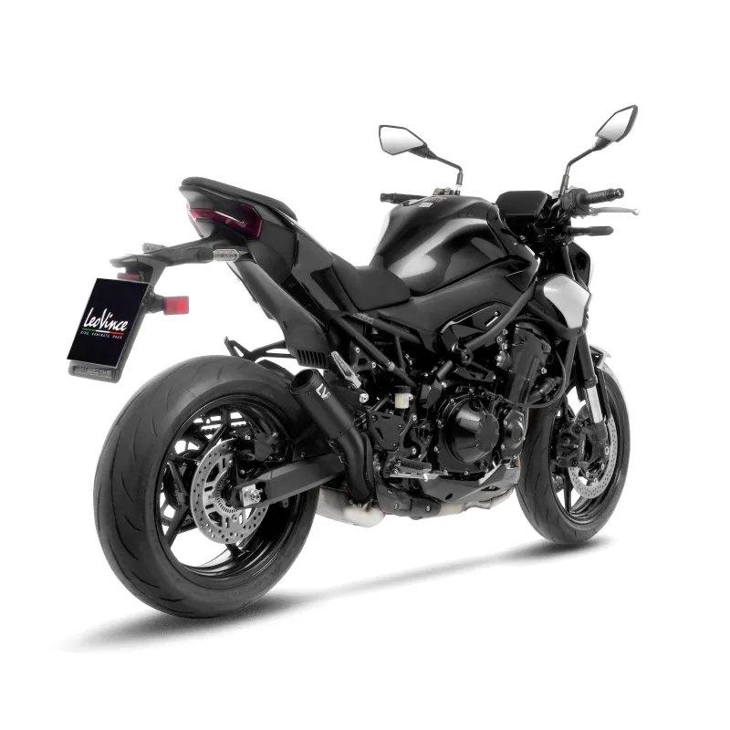LEOVINCE KAWASAKI Z 900 / A2 / 2017 2025 LV CORSA S INOX FULL BLACK exhaust EURO5+ - 15402SFB
