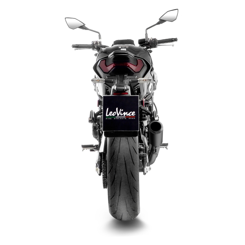 LEOVINCE KAWASAKI Z 900 / A2 / 2017 2025 LV CORSA S INOX FULL BLACK pot d'échappement EURO5+ - 15402SFB