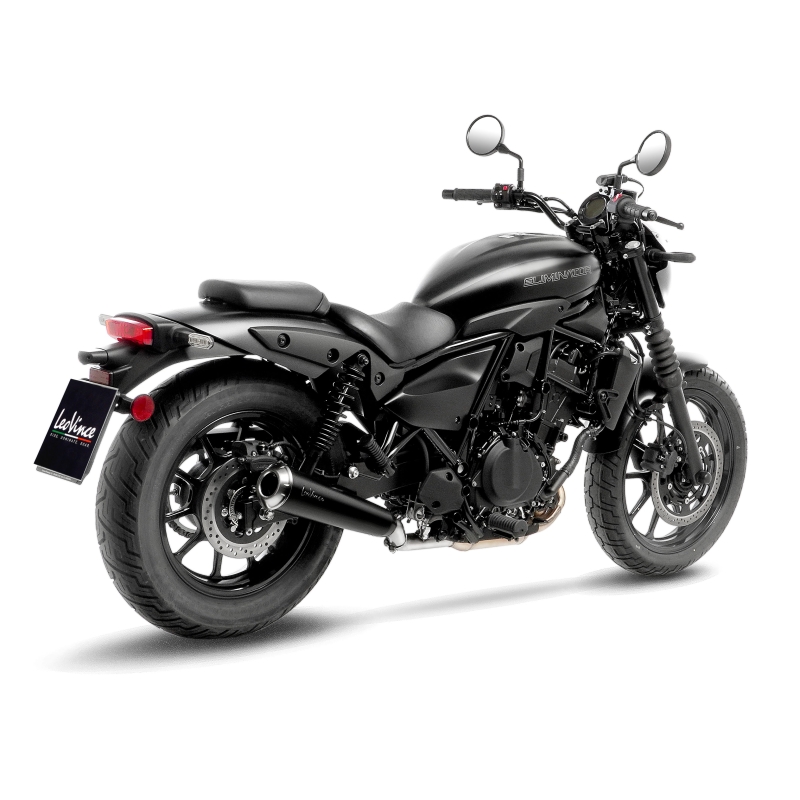 LEOVINCE KAWASAKI ELIMINATOR 500 / 2024 2025 CLASSIC RACER BLACK  vintage silencer EURO5+ - 15010B
