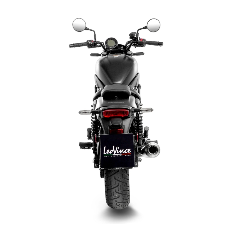 LEOVINCE KAWASAKI ELIMINATOR 500 / 2024 2025 CLASSIC RACER BLACK pot vintage EURO5+ - 15010B