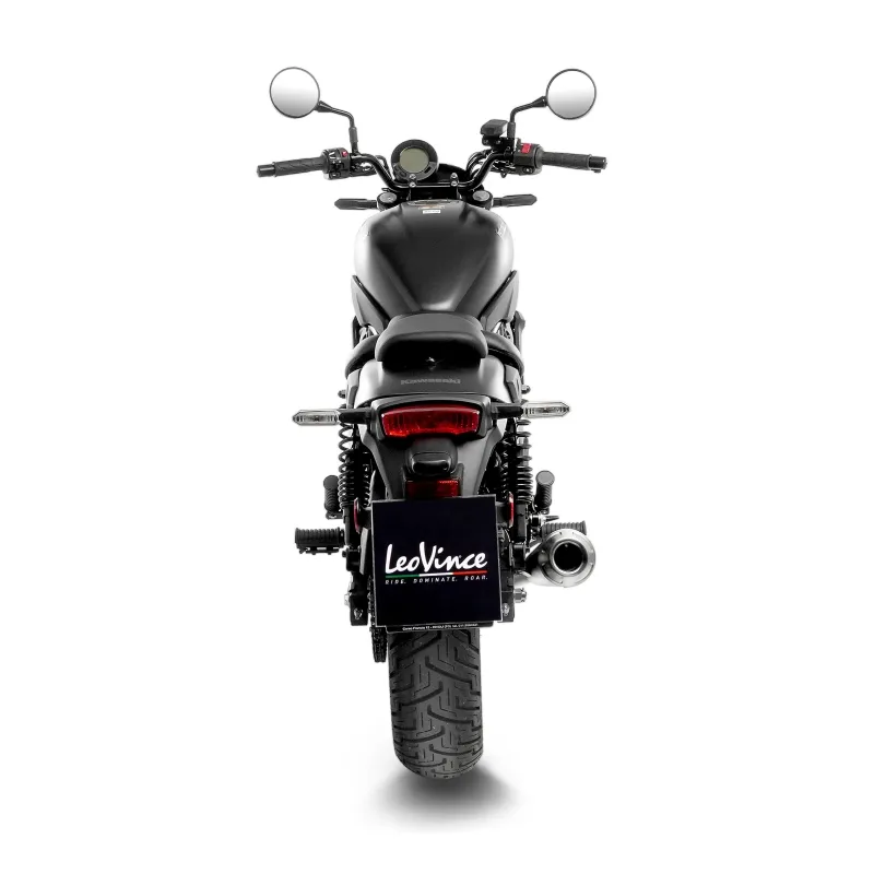 LEOVINCE KAWASAKI ELIMINATOR 500 / 2024 2025 CLASSIC RACER BLACK  vintage silencer EURO5+ - 15010B