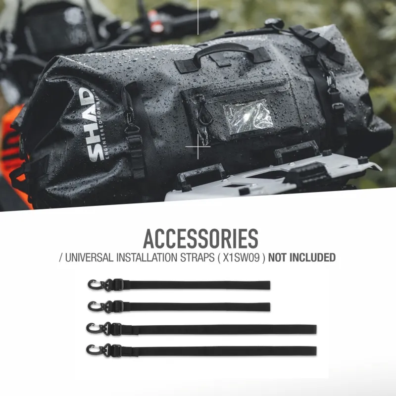 SHAD sac arrière étanche moto scooter quad voyage 80L étanche - X0SW80