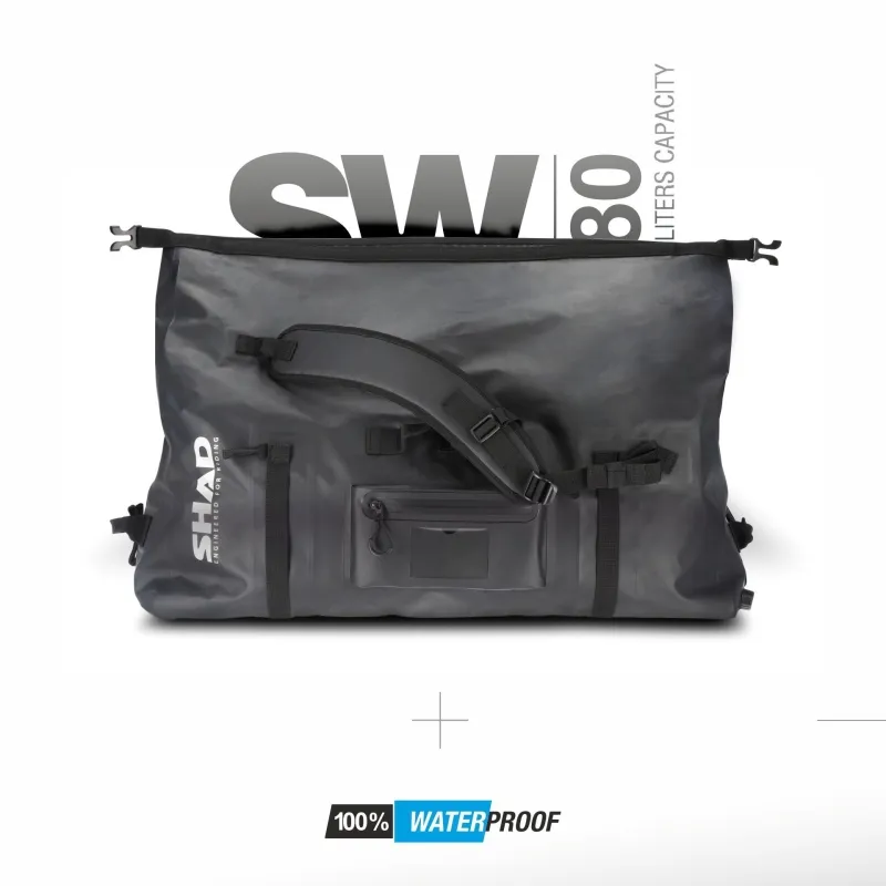 SHAD sac arrière étanche moto scooter quad voyage 80L étanche - X0SW80