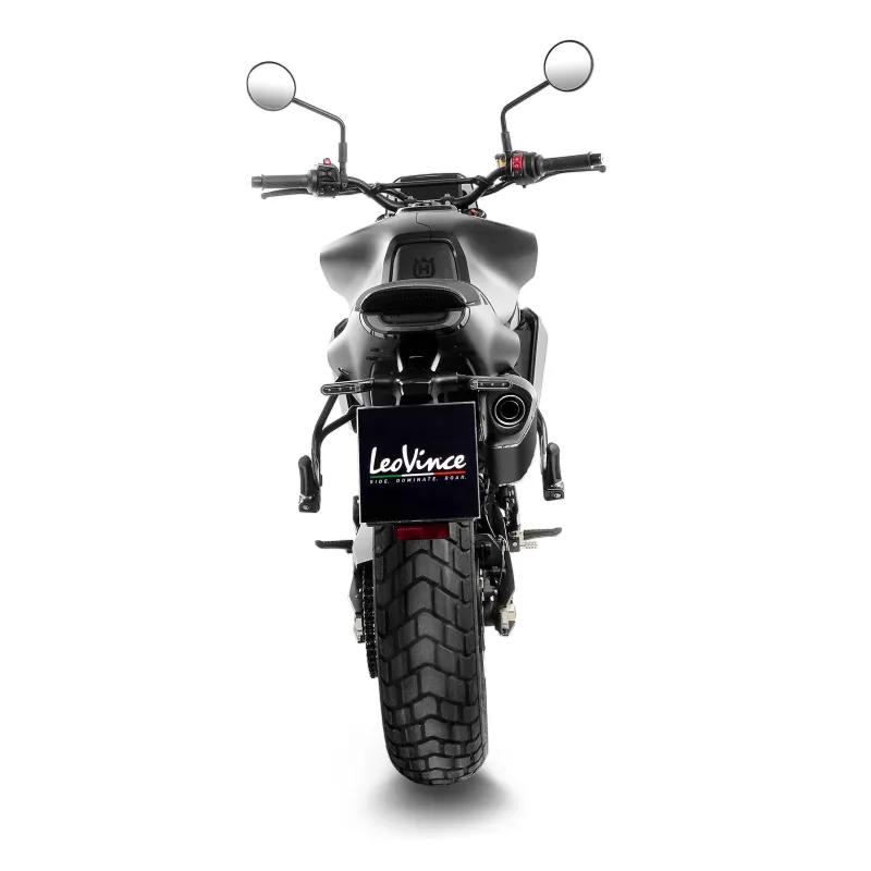 LEOVINCE HUSQVARNA SVARTPILEN 801 / 2024 2025 LV-14 INOX BLACK pot d'échappement EURO5+ - 15615B