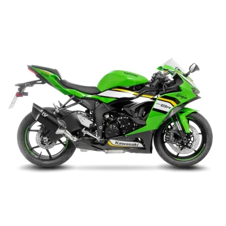 LEOVINCE KAWASAKI ZX-6R NINJA / 2019 2025 LV-14 R INOX BLACK pot d'échappement EURO5+ - 15625B