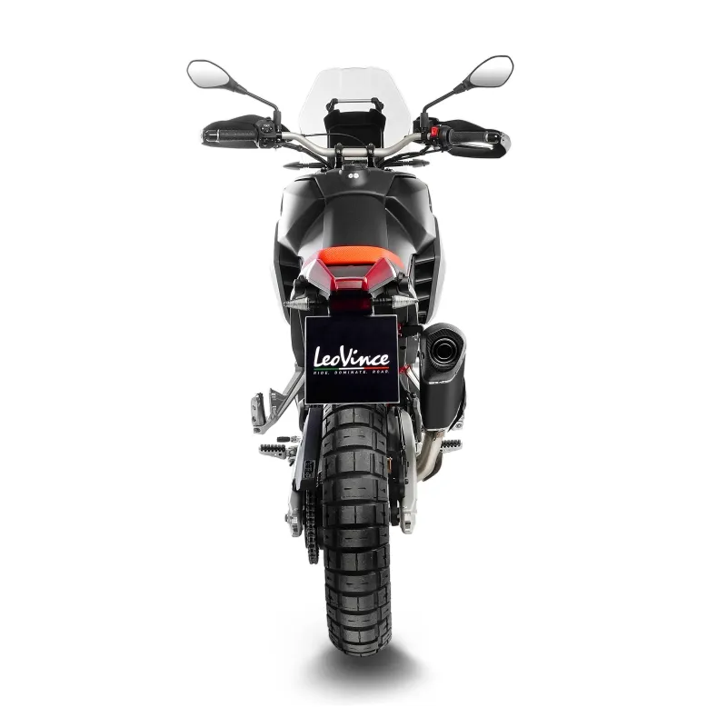 LEOVINCE BENELLI TRK 702 / X / 2023 2024 LV-14 INOX BLACK exhaust EURO5+ - 15624B