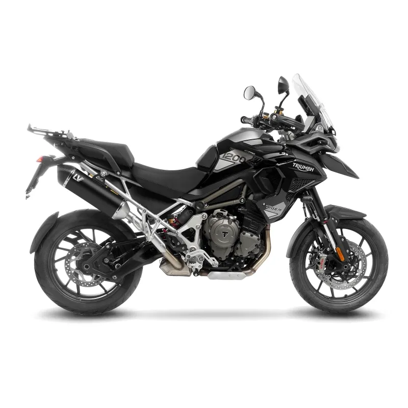 LEOVINCE TRIUMPH TIGER 1200 / 2022 2025 LV-14 INOX BLACK exhaust EURO5+ - 15628B