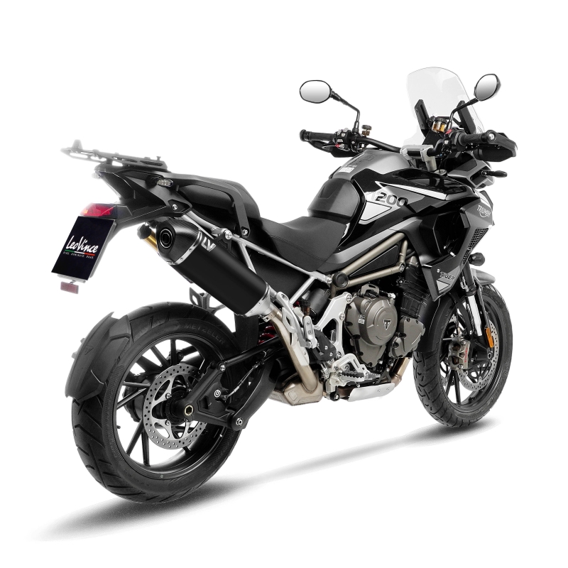 LEOVINCE TRIUMPH TIGER 1200 / 2022 2025 LV-14 INOX BLACK exhaust EURO5+ - 15628B