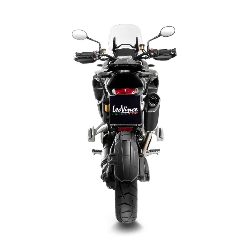 LEOVINCE TRIUMPH TIGER 1200 / 2022 2025 LV-14 INOX BLACK pot d'échappement EURO5+ - 15628B
