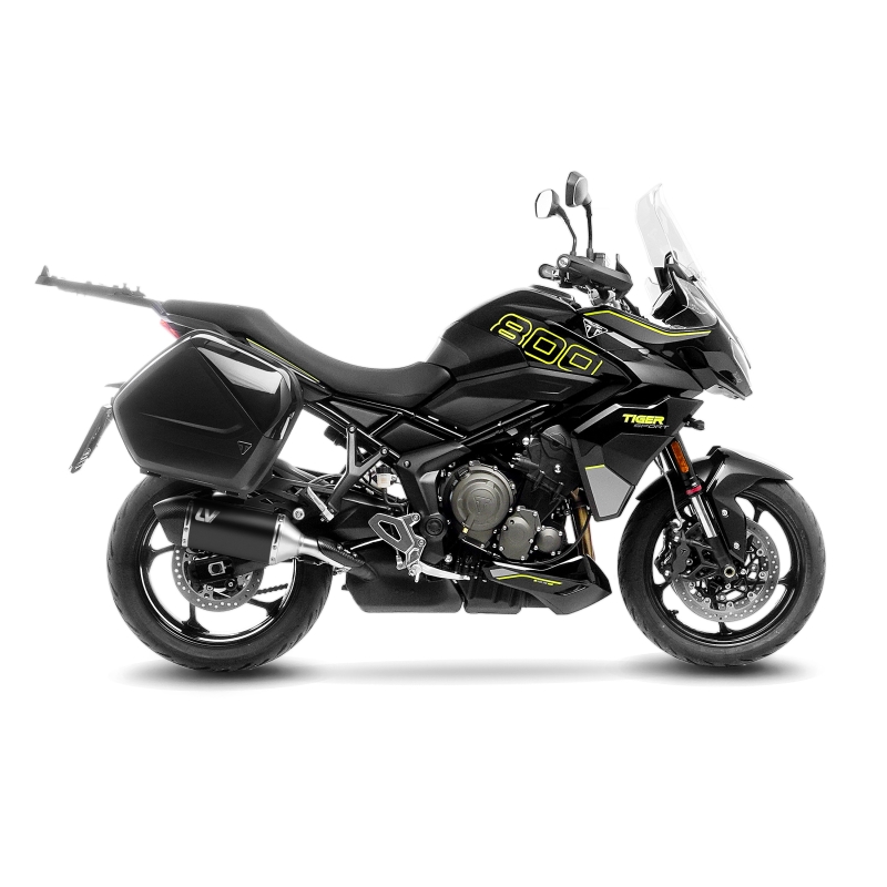 LEOVINCE TRIUMPH TIGER SPORT 800 / 2024 2025 LV-14 INOX BLACK exhaust EURO5+ - 15627B