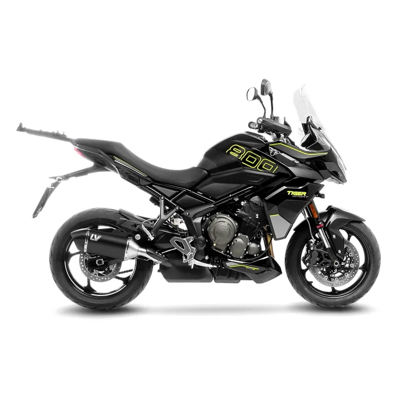 LEOVINCE TRIUMPH TIGER SPORT 800 / 2024 2025 LV-14 INOX BLACK pot d'échappement EURO5+ - 15627B