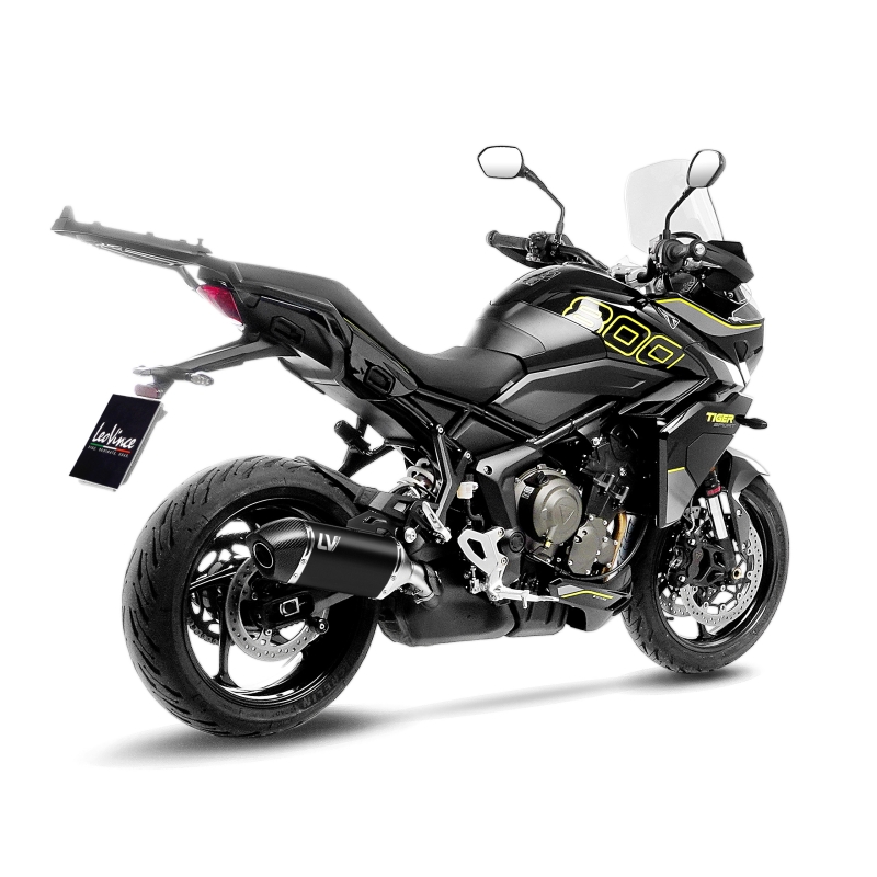 LEOVINCE TRIUMPH TIGER SPORT 800 / 2024 2025 LV-14 INOX BLACK pot d'échappement EURO5+ - 15627B