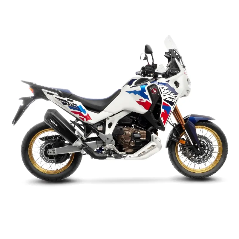 LEOVINCE HONDA CRF 1100 L AFRICA TWIN / 2020 2023  LV-12 R INOX BLACK silencer exhaust EURO5+  -15311B