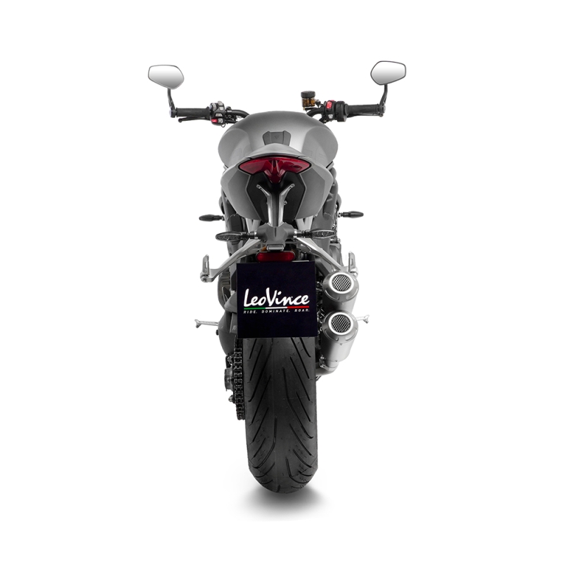 LEOVINCE BENELLI LEONCINO / TRAIL 500 / 2017 2022 LV-10 INOX pot échappement EURO 5 15226