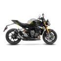 LEOVINCE TRIUMPH SPEED TRIPLE / RR  / RS  / RX / 2021 2025 LV-10 INOX BLACK DOUBLE  silencer exhaust EURO5+ - 15271B
