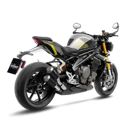 LEOVINCE TRIUMPH SPEED TRIPLE / RR  / RS  / RX / 2021 2025 LV-10 INOX BLACK DOUBLE pot échappement EURO5+ - 15271B