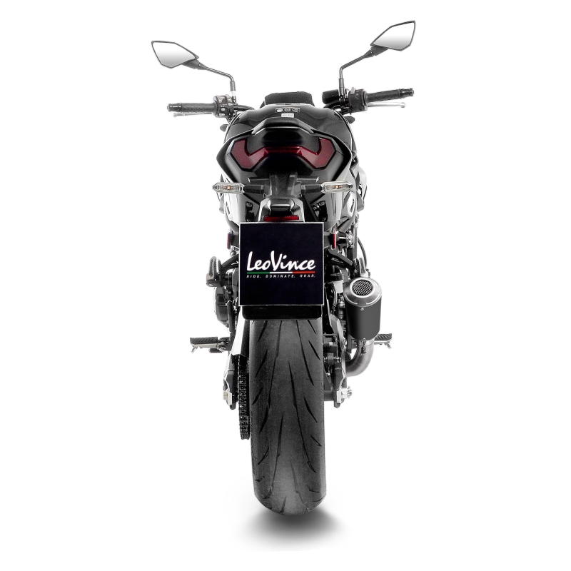 LEOVINCE KAWASAKI Z 900 / A2 / 2025 LV-10 INOX BLACK silencer exhaust EURO5+ - 15270B