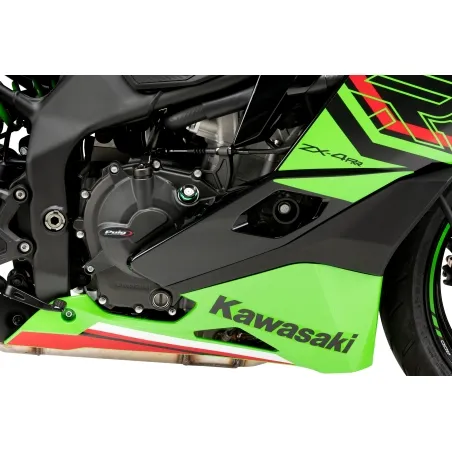 PUIG cache protection carters moteur Track Championship KAWASAKI ZX-4 R NINJA / RR / 2024 2026 - 21894
