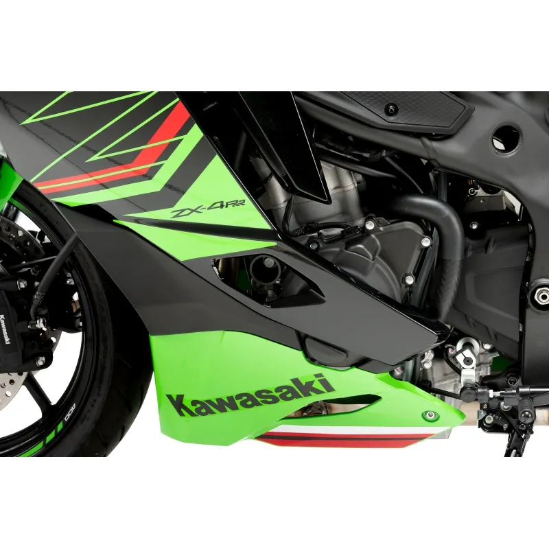 PUIG cache protection carters moteur Track Championship KAWASAKI ZX-4 R NINJA / RR / 2024 2026 - 21894