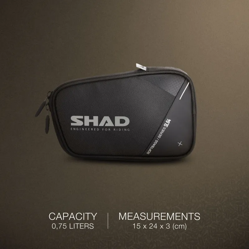 SHAD mini sacoche moto scooter à porter sur avant-bras cuisse 0.75L - X0SL041