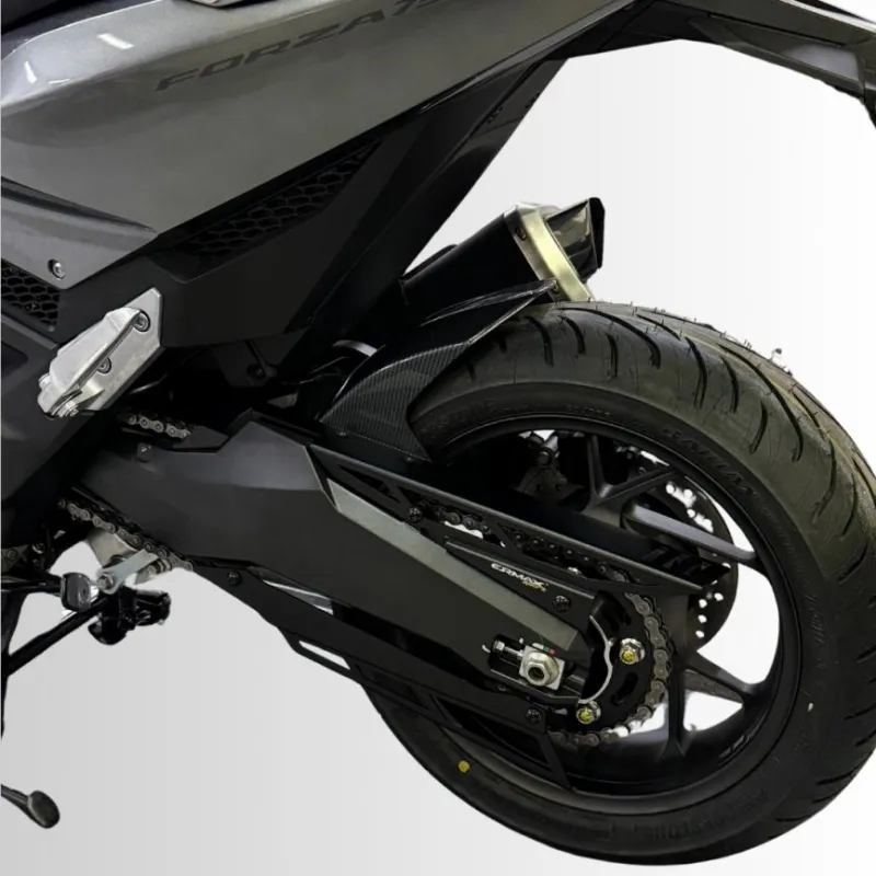 ERMAX garde boue arrière + carter de chaine aluminium HONDA FORZA 750 / 2021 2024