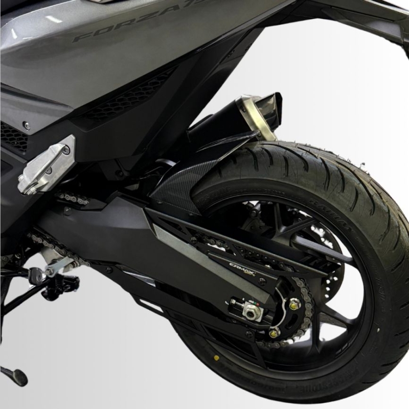 ERMAX raw rear mudguard + aluminum chain crankcase HONDA FORZA 750 / 2025 2026