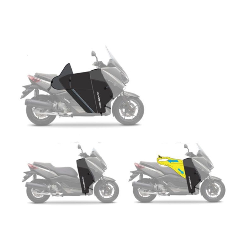 BAGSTER WINZIP tablier protection hiver été étanche PIAGGIO MP3 400 / 530 HPE / 2022 2023 - XTB650