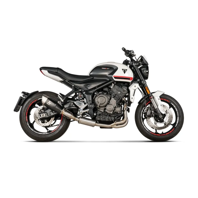 AKRAPOVIC TRIUMPH DAYTONA 660 / TRIDENT / TIGER / 2021 2024 ligne complète RACING LINE TITANE NON HOM 1810-3205