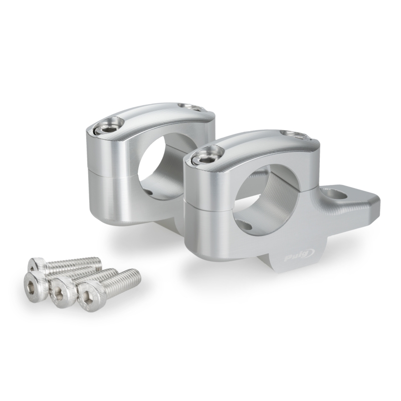 PUIG réhausseur de  guidon pontets PULLBACK +20mm / déclage AR 16 mm / Ø 32mm - BMW R1300GS / 2023 2025 - ref 21882