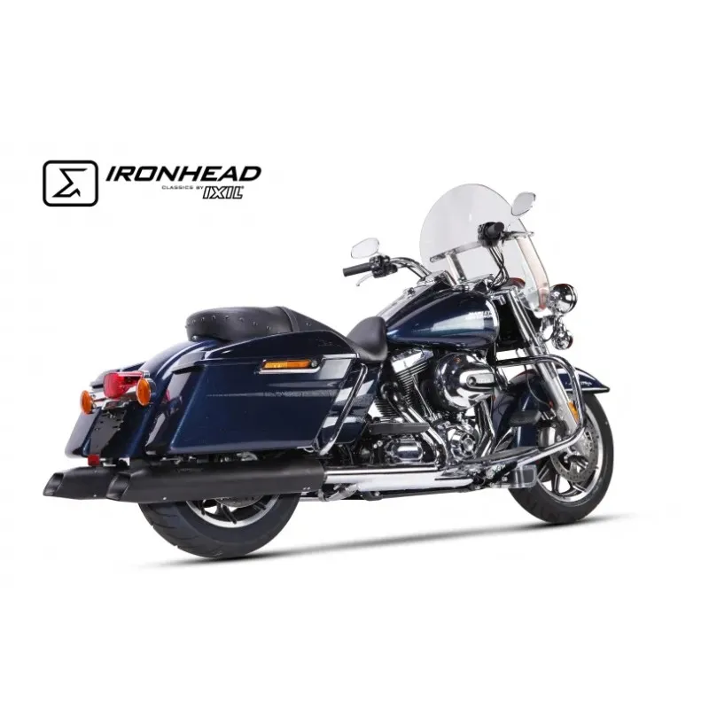 IXIL DOUBLE pot d'échap. HC2-1B HARLEY DAVIDSON TOURING ROAD KING / 2006 2021 - HD1017SB-HD1018SB - NON HOM