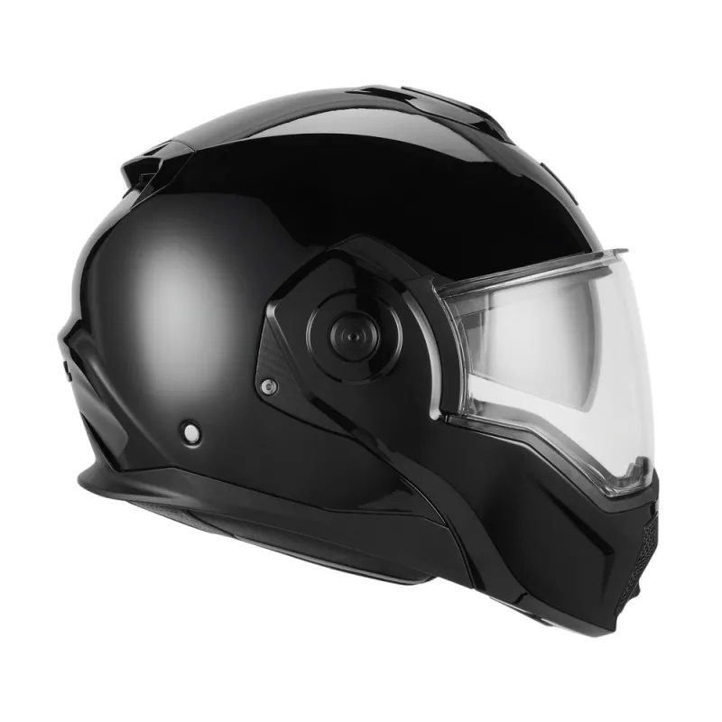NOX casque modulable intégral jet moto scooter SPINNER noir brillant
