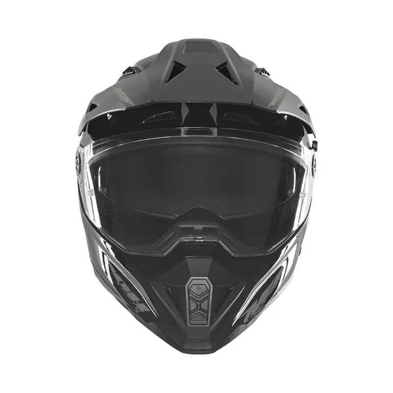 NOX casque trail moto N350 noir brillant
