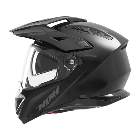 NOX casque trail moto N350 noir brillant