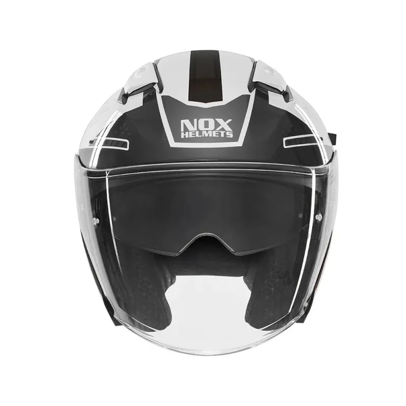 NOX jet helmet moto scooter N130 EKTO white / black