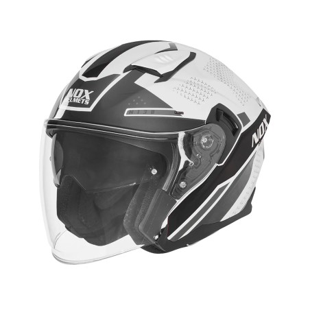 NOX jet helmet moto scooter N130 EKTO white / black