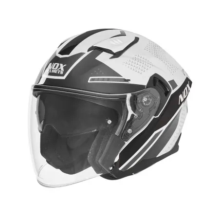 NOX jet helmet moto scooter N130 EKTO white / black