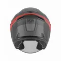 NOX casque jet moto scooter N130 EKTO noir mat / rouge