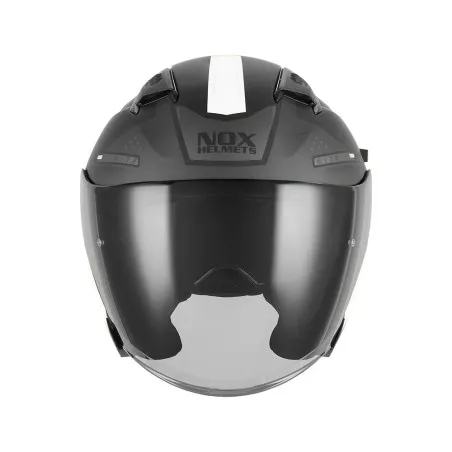 NOX jet helmet moto scooter N130 EKTO matt black / white