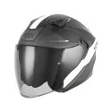 NOX casque jet moto scooter N130 EKTO noir mat / blanc