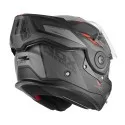 NOX SPINNER ARK full-face modular helmet for motorcycles and scooters black matte  / red