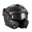 NOX casque modulable intégral jet moto scooter SPINNER ARK noir mat / rouge