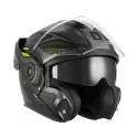 NOX SPINNER ARK full-face modular helmet for motorcycles and scooters black matte / yellow
